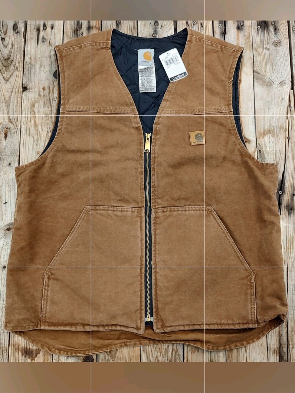 N.W.T. vintage Carhartt V23 Brown Vest Mens Size Large